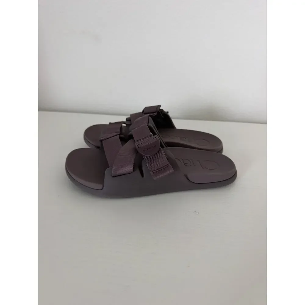 Chacco Womens Chillos Purple Slide Sandals Adjustable Straps Arch support Size 7